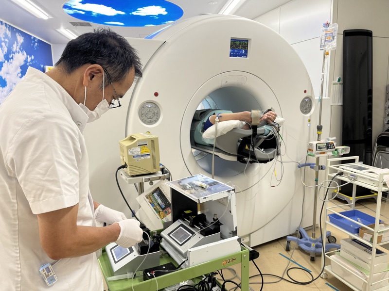 循環器画像診断 検査の様子
